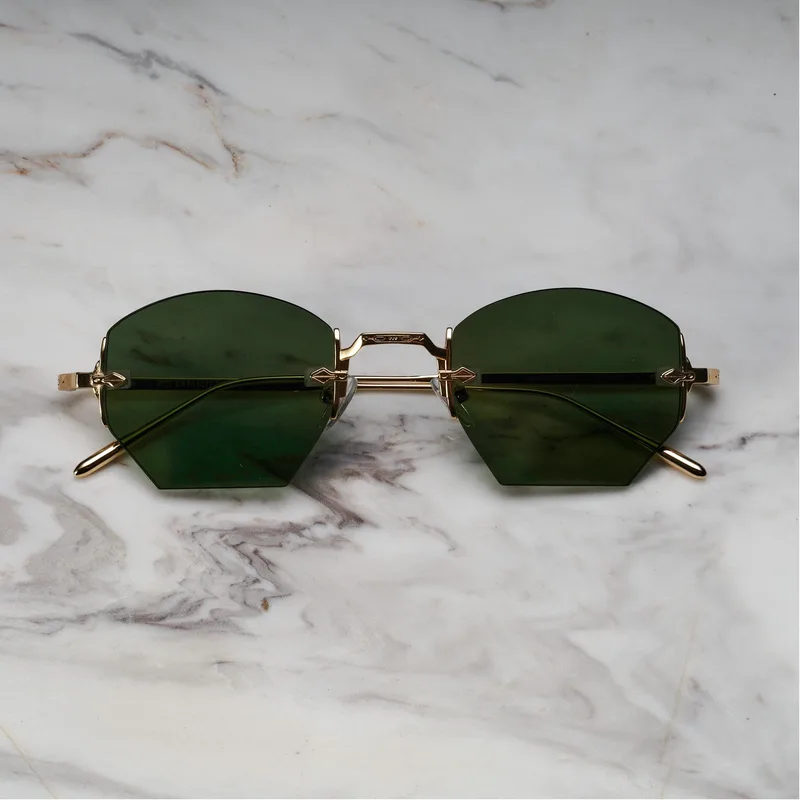 NAYA A22EP4 - NAYA - GOLD - GREEN Sunglasses | Χρυσό | Green Shades | Explicit Poets Sunglasses