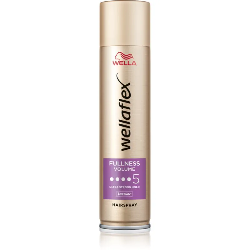 Wella Wellaflex Fullness Volume λακ μαλλιών με εξαιρετικά δυνατό κράτημα για ευελιξία και όγκο 250 ml