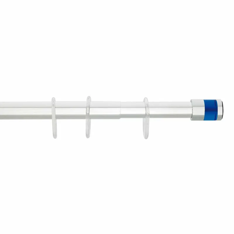 Πτυσσόμενος Βραχίονας Μπάνιου 160-260cm Grekon 1240 Glass Blue