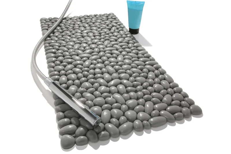 Αντιολισθητικό Ταπέτο Μπανιέρας 3D Stones Ανθρακί 06030.008 Octopus Dimitrakas