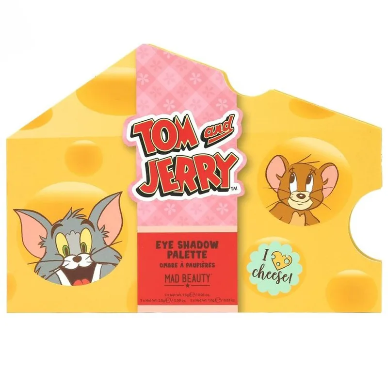 Mad Beauty Tom & Jerry Eyeshadow Palette Παλέτα Σκιών 12 Αποχρώσεων Εμπνευσμένες από τον Tom & Jerry της Disney 1 Τεμάχιο