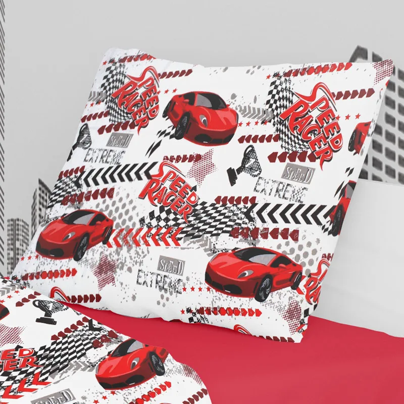 Μαξιλαροθήκη 50x70 Dimcol Racer 290 Red 50x70