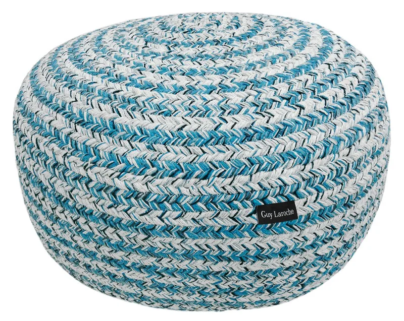 Πουφ Guy Laroche Tonical Blue Ottoman 50x50x25
