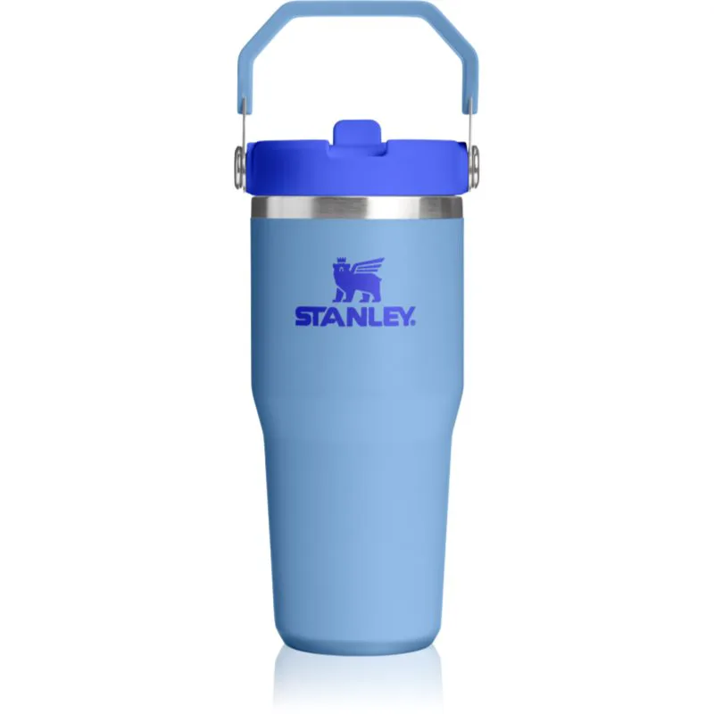 Stanley IceFlow™ Flip Straw 2.0 Tumbler θερμός από ανοξείδωτο ατσάλι Blue Sky 410 ml