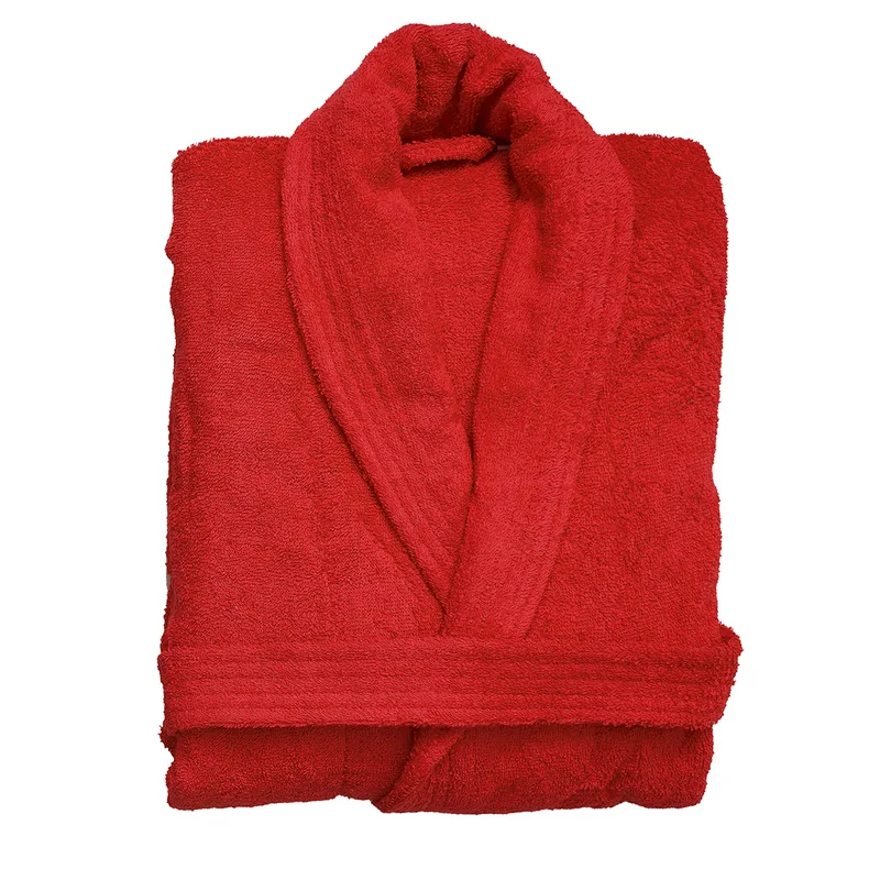 Μπουρνούζι Viopros Classic Bathrobes Κόκκινο MEDIUM MEDIUM