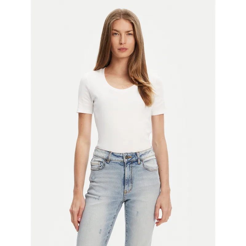 United Colors Of Benetton T-Shirt 3GA2D1066 Λευκό Slim Fit