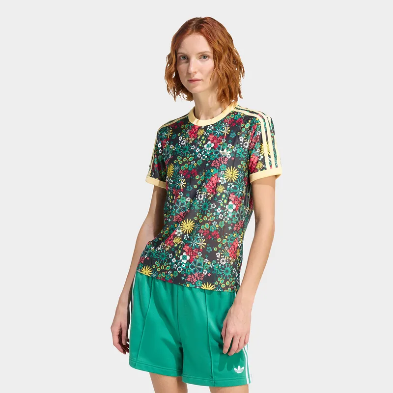 adidas Originals W X Liberty London 3 Stripes Tee (9000261546_92108)