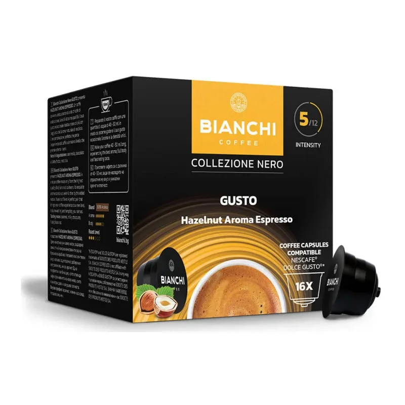 Bianchi Hazelnut Aroma Espresso κάψουλες Dolce Gusto - 16 τεμάχια