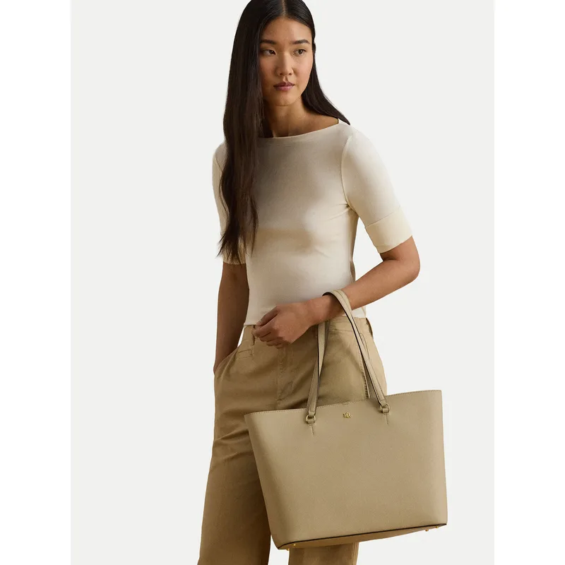 Τσάντα LAUREN RALPH LAUREN 431911655015 Μπεζ