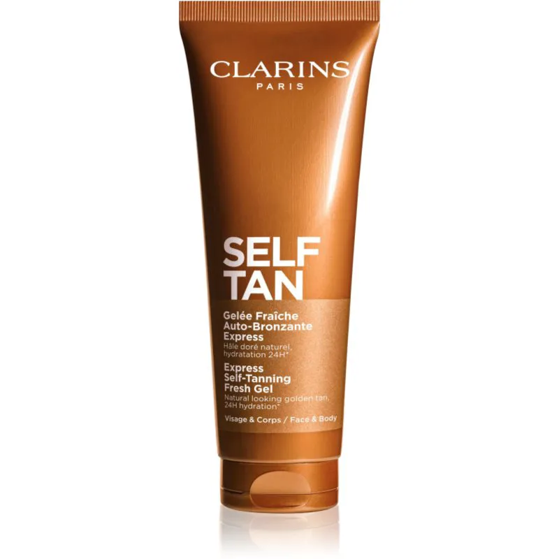 Clarins Self Tan Express Self-Tanning Fresh Gel τζελ αυτομαυρίσματος με ενυδατικό αποτέλεσμα 125 ml
