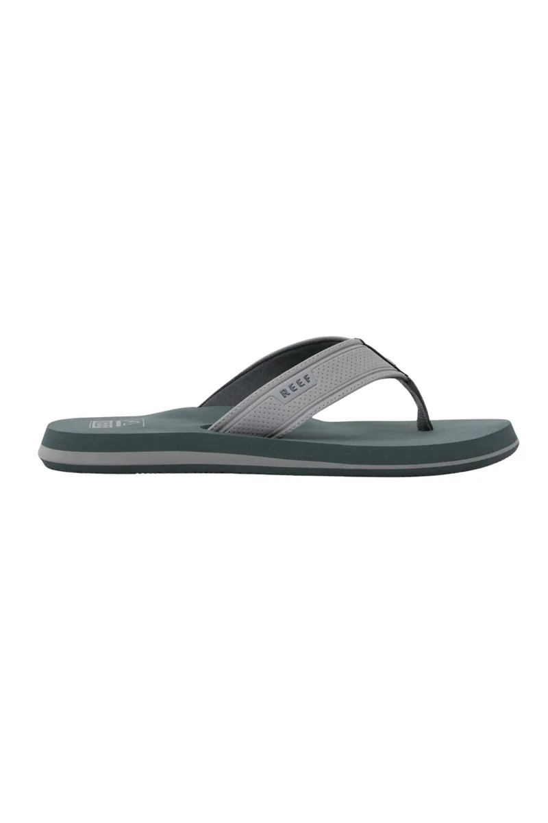 REEF Παντόφλες Ανδρικές The Layback - Γκρι-CJ9072-BLACK