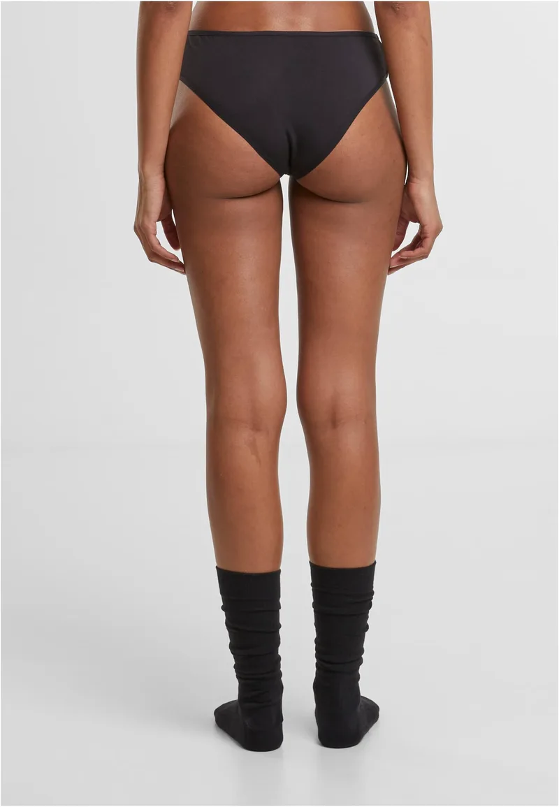 Ladies Bamboo Brazilian 5-Pack Urban Classics TB7661C-03878 black+black+black+black+black