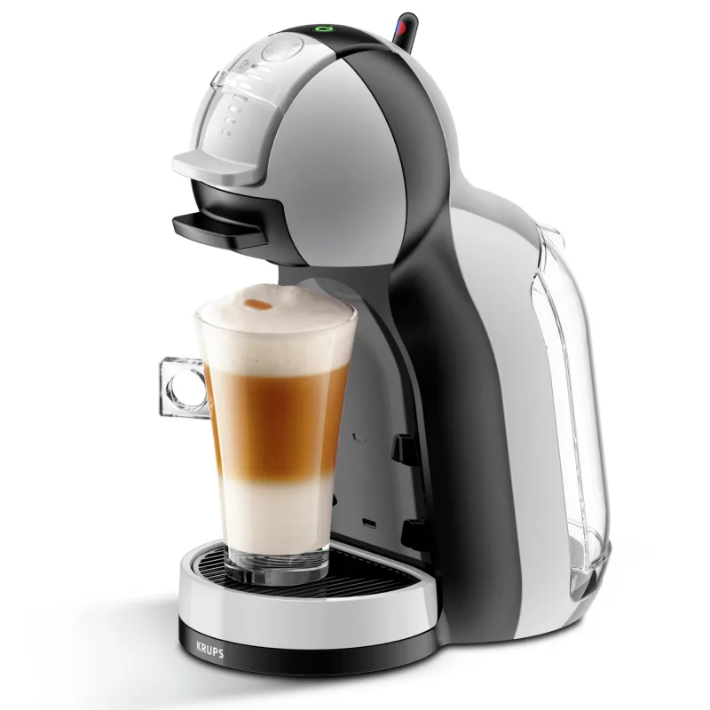 Μηχανή εσπρέσο Krups KP123B10 NDG MINI ME, 1500 W, 15 bar, 0,8 λίτρα, Συμβατή με κάψουλες NESCAFÉ® Dolce Gusto®, Λειτουργία XL, ECO, Γκρι