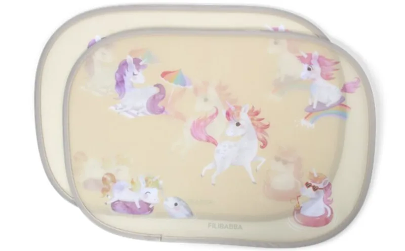 Filibabba – Sun Shades for the Car 2pcs – Unicorn Shores