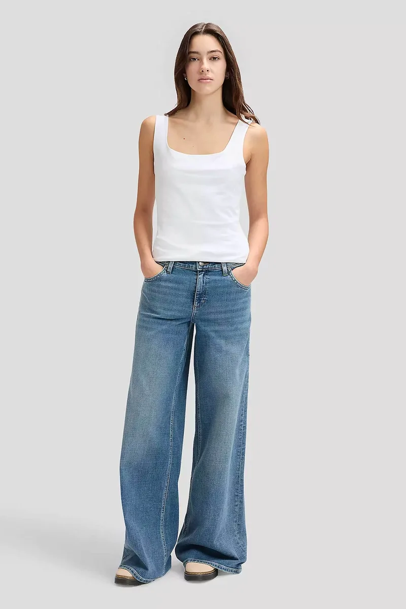 Lee® γυναικείο τζιν παντελόνι πεντάτσεπο Baggy Fit "Hope" - 112376716 Denim Blue