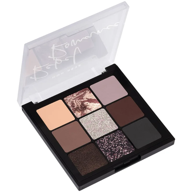 Mon Reve Happy Palettes Υψηλής Απόδοσης Παλέτα Πλούσιων Σκιών Μακράς Διάρκειας σε Ματ, Μεταλλικές & Glitter Υφές 1 Τεμάχιο - 10 Rebel Romance