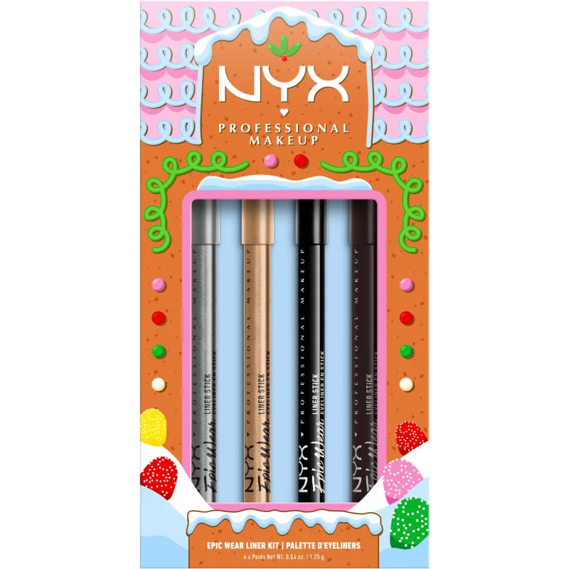 NYX Professional Makeup Gingerbaddie Land Epic Liner σετ δώρου Τα μάτια