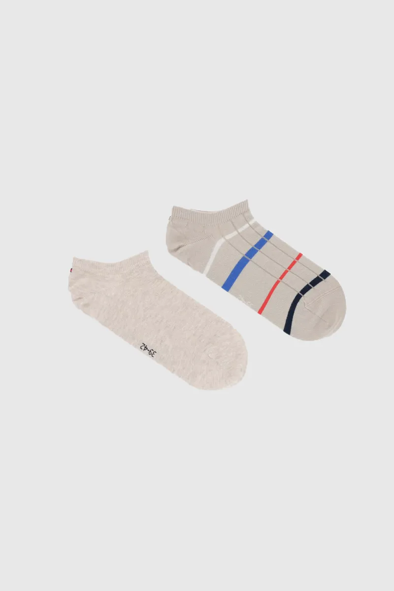 Tommy Hilfiger ανδρικές κάλτσες σοσόνια TH Men Sneaker Summer Breton (Συσκ. με 2 ζεύγη)-701238499-002