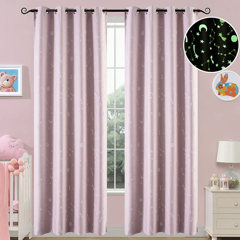Κουρτίνα Φωσφοριζέ 140x260 Με Τρουκς Beauty Home 6140 Ροζ 140x260Υ