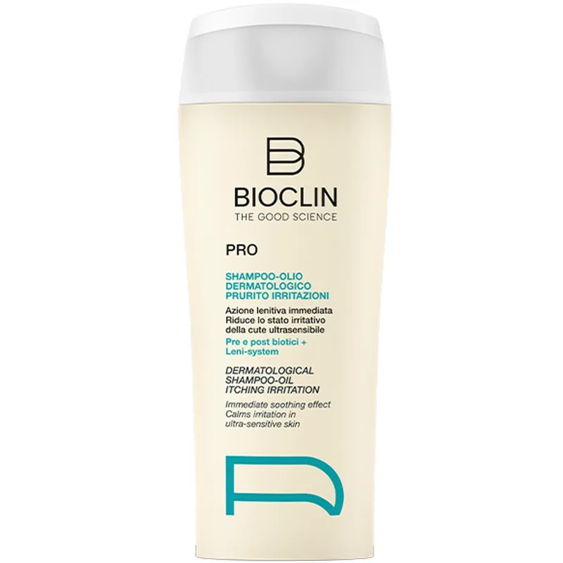Bioclin Pro Hair Dermatological Itching Irritation Shampoo-Oil Σαμπουάν για Ευαίσθητο Τριχωτό Κεφαλής με Δράση Κατά της Λιπαρότητας, του Κνησμού & των Ερεθισμών 200ml