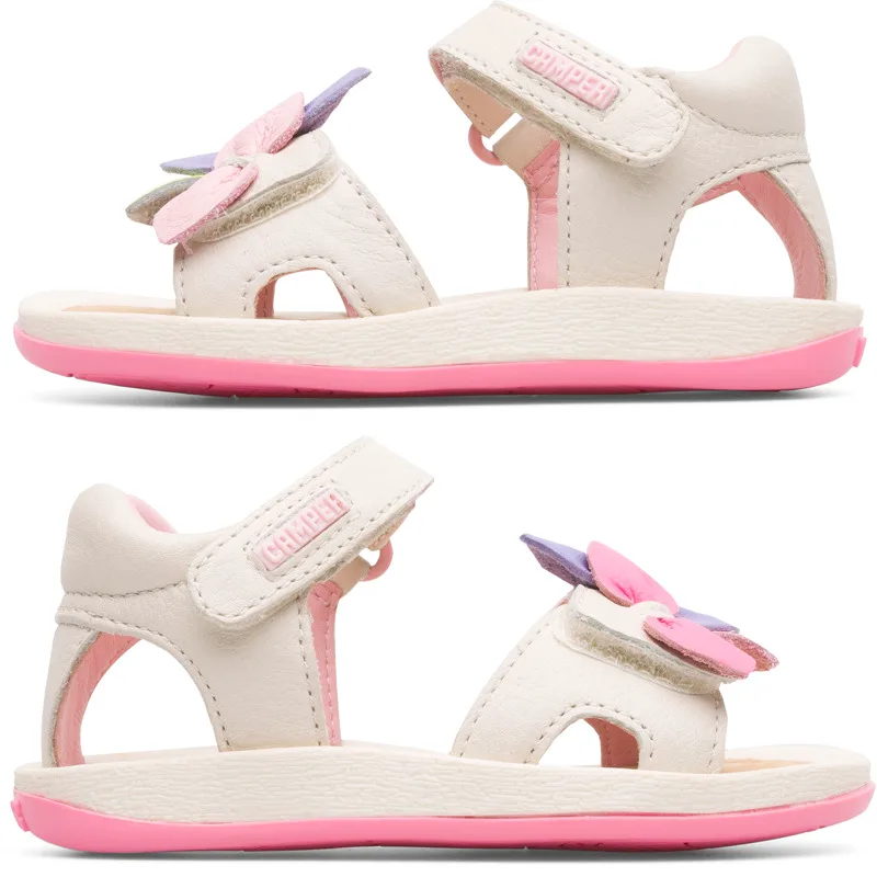 CAMPER Twins - Πέδιλα Για Firstwalkers - Μπεζ, Μέγεθος 20, Smooth leather