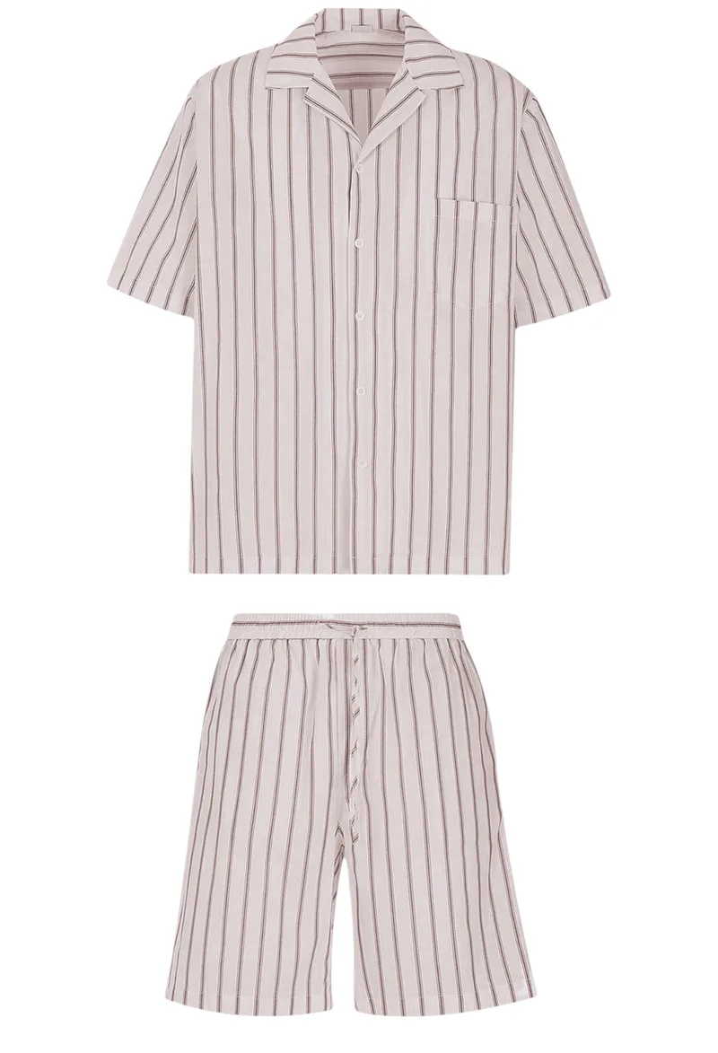 Πυτζάμα Hanro Short Sleeve Pajama 075451-0011 Ανδρικό