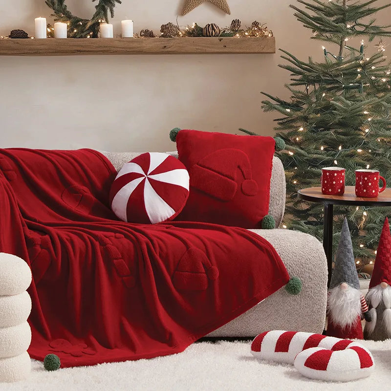 Κουβέρτα Καναπέ 130X180 Nef Nef Sweet Christmas Red (130x180)