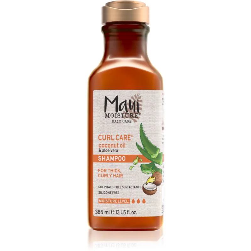 Maui Moisture Curl Quench + Coconut Oil σαμπουάν για σγουρά και σπαστά μαλλιά 385 ml