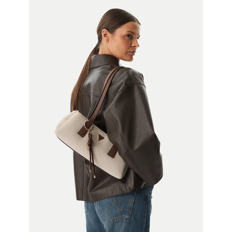 Τσάντα Guess Alice HWWG9 926080 Κρεμ