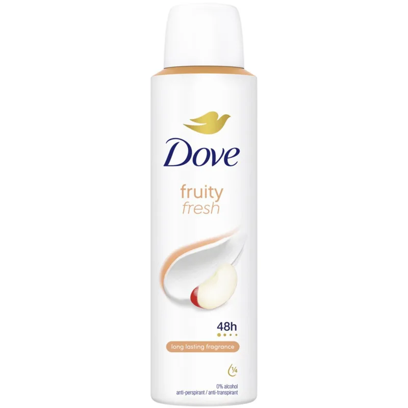 Dove Fruity Fresh 48h Anti-Perspirant Spray Αποσμητικό Spray για 48ωρη Προστασία με Άρωμα Μήλου 150ml