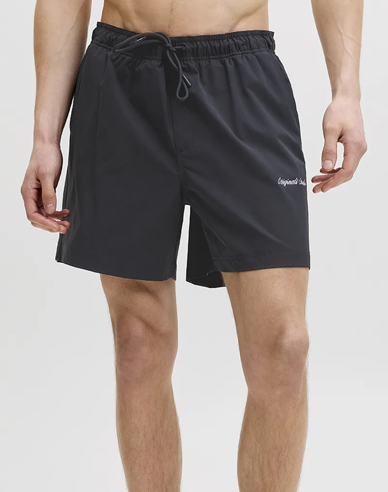JACK&JONES JPSTMAUI NORREBRO SWIM SHORTS REG RET 12291434-BLACK Black