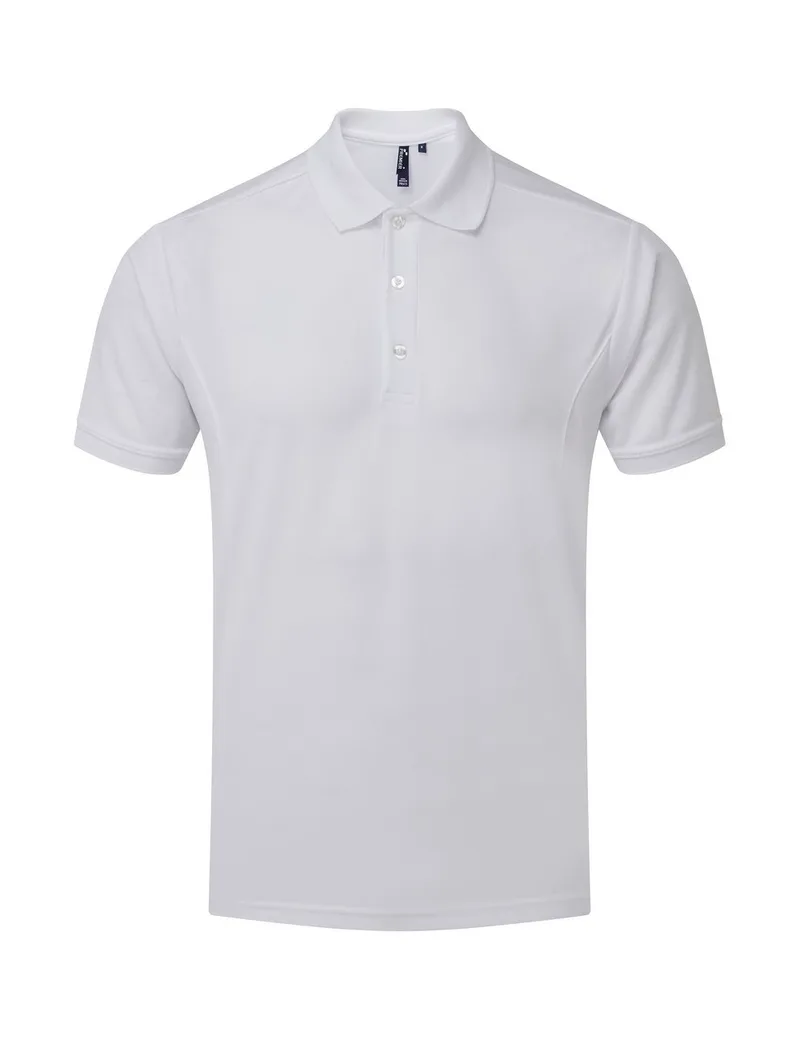 Ανδρικό πόλο πικέ Coolchecker® PREMIER PR615 White