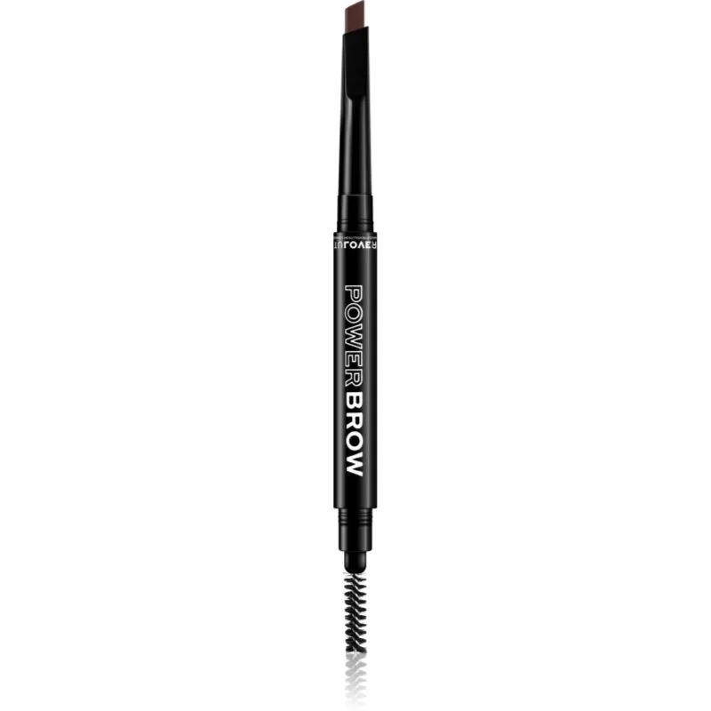 Revolution Relove Power Brow μολύβι για τα φρύδια με βούρτσα απόχρωση Granite 0,3 γρ