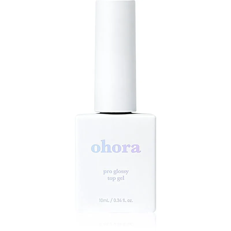 ohora Pro Glossy Top Gel καλυπτικό βερνίκι νυχιών για λaμπερή λάμψη 10 ml