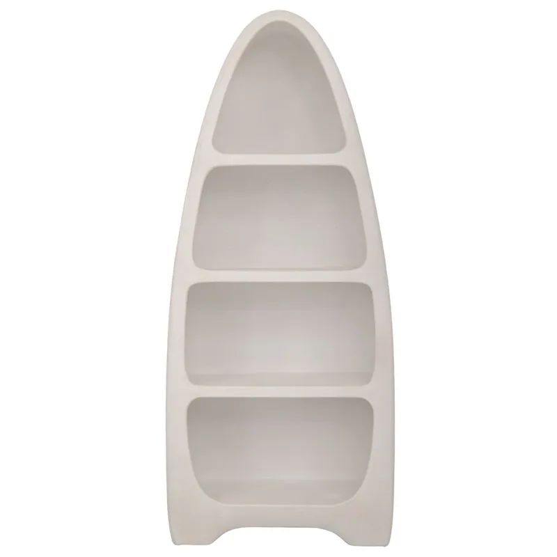 Ραφιέρα Mdf Λευκή Με Κωνικό Σχήμα 80x36x190εκ. iliadis 92137 (Υλικό: Mdf, Χρώμα: Λευκό) - Iliadis - il_92137