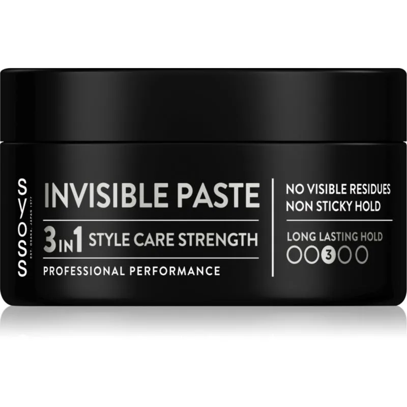 Syoss Invisible Hold διαφανής πάστα styling για μέτριο κράτημα 100 ml