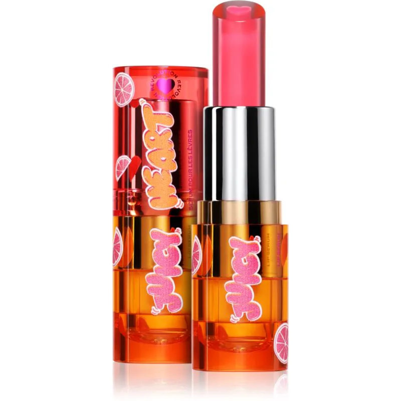 I Heart Revolution Juicy Heart Lip Serum Λειαντικός ορός χειλιών απόχρωση Grapefruit Ροζ 2.5 γρ