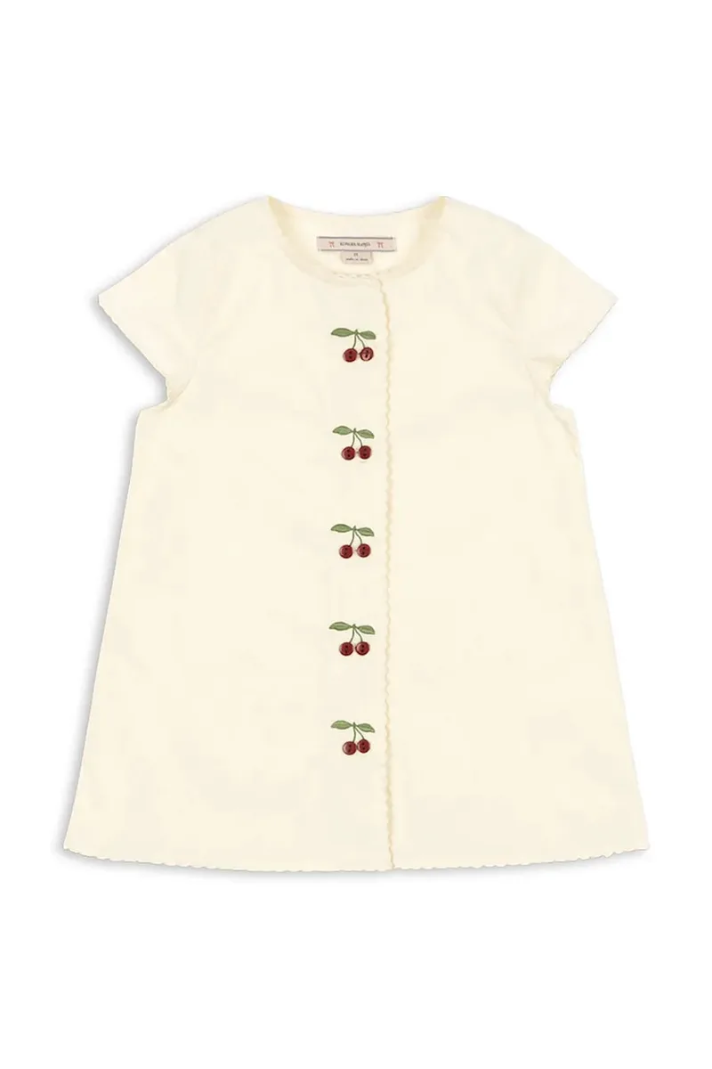 Παιδικό βαμβακερό φόρεμα Konges Sløjd EVIA CHERRY DRESS GOTS