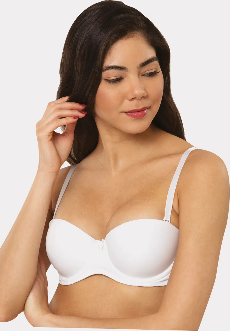 Σουτιεν Strapless Balconette Soft Norddiva Λευκό