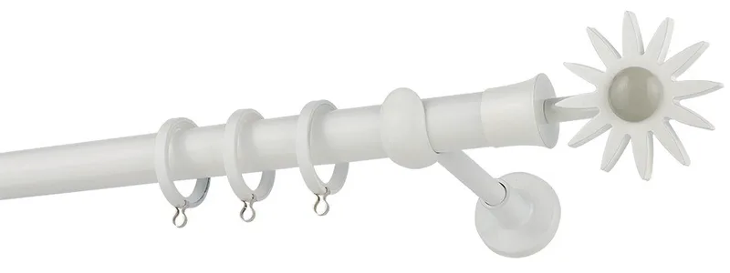 Κουρτινόβεργα Zogometal Color Pop Super Gloss CP4054 Λευκό - Γκρι