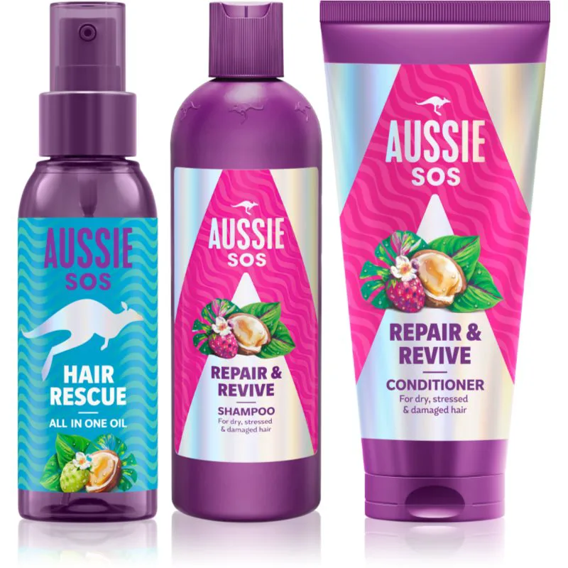 Aussie SOS Set Σετ για ταλαιπωρημένα μαλλιά και το δέρμα του κεφαλιού
