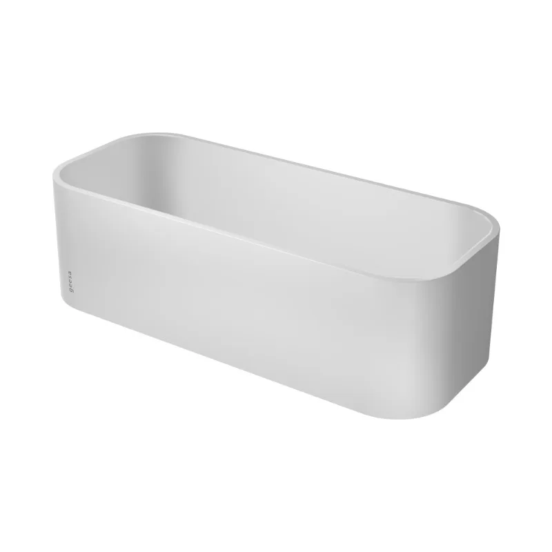 Καλάθι Εταζέρα Geesa 8901-300 Ματ Λευκό (25x11x8cm)