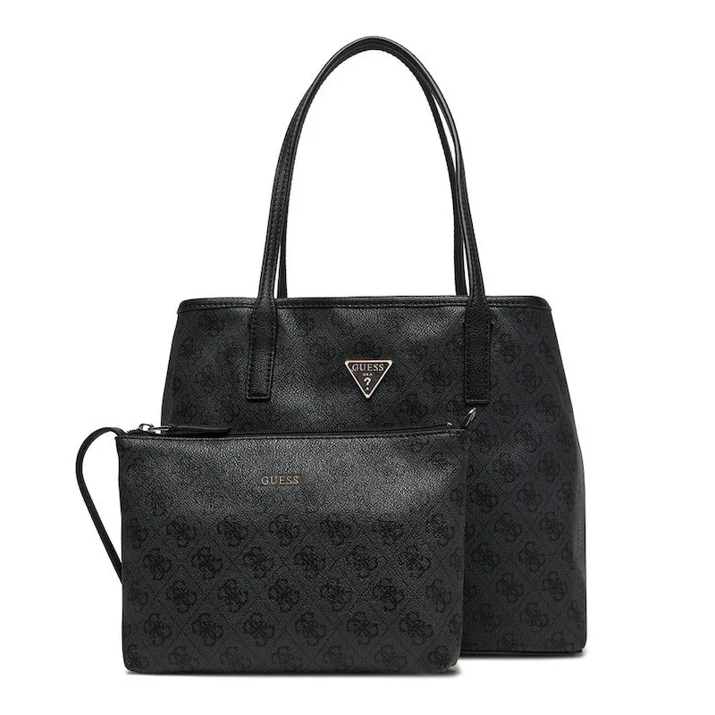 GUESS VICTTORIA 2 IN 1 TOTE ΤΣΑΝΤΑ ΓΥΝΑΙΚΕΙΟ HWESG951428 COAL LOGO