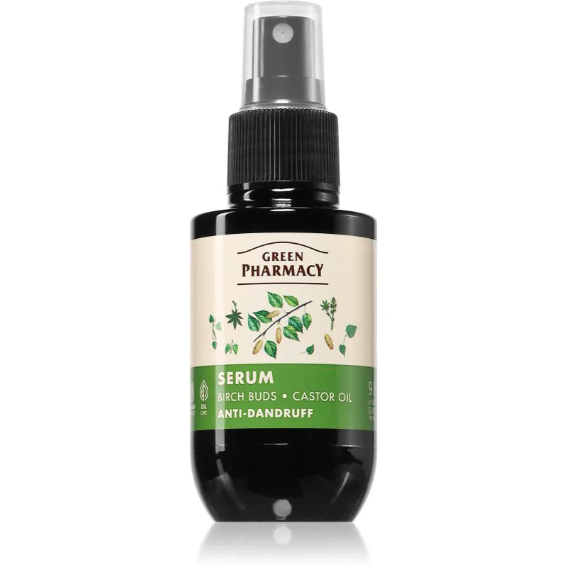 Green Pharmacy Birch Buds & Castol Oil Care Serum ορός κατά της πιτυρίδας 100 ml