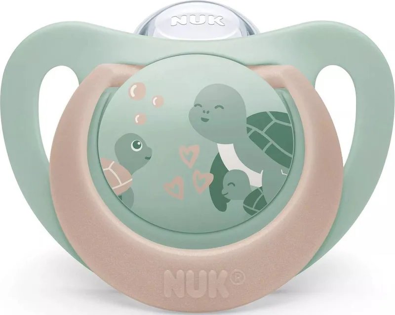 ΠΙΠΙΛΑ NUK ΣΙΛΙΚΟΝΗ FIRST CHOICE ΜΕΓ.2 ΜΕ ΘΗΚΗ TURTLE (6-18 ΜΗΝΩΝ)