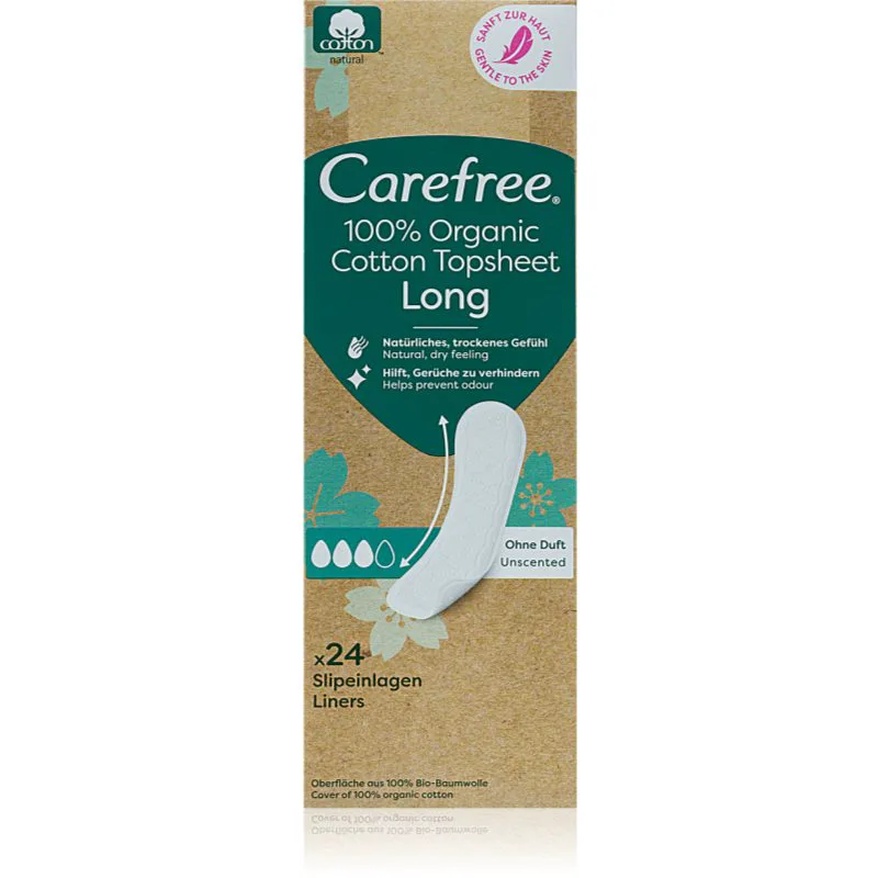 Carefree Organic Cotton Long σερβιετάκια 24 τμχ