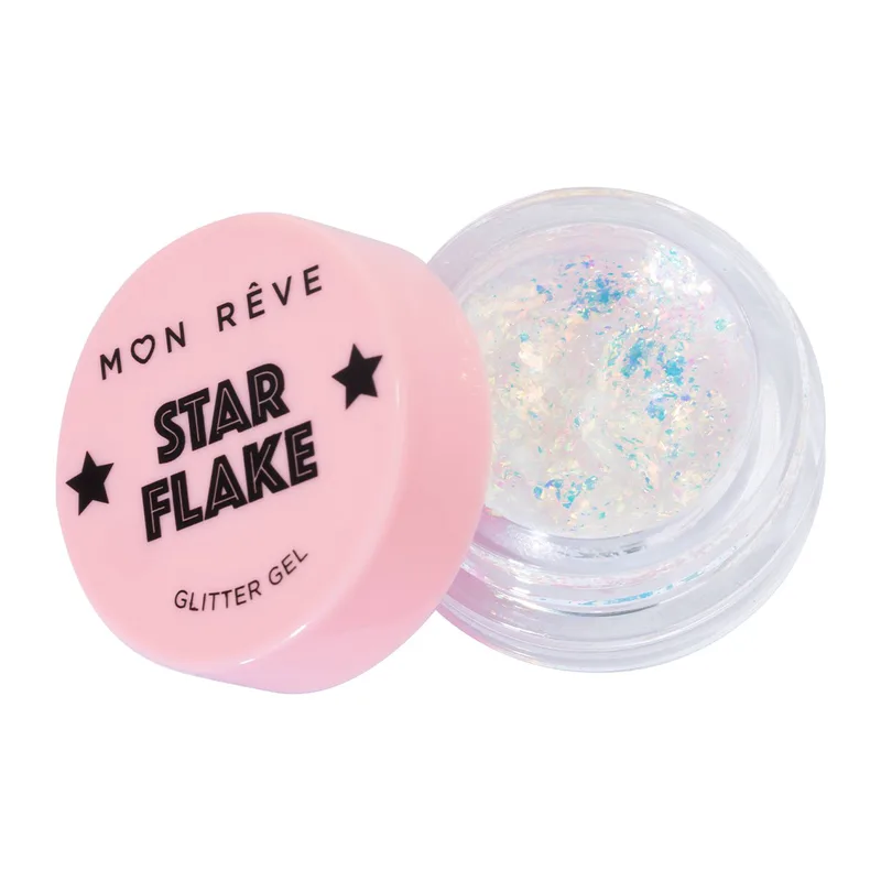 Mon Reve Starflake Glitter Gel Γέλη Glitter Πολλαπλών Χρήσεων για Έντονη Λάμψη 4g - 05 Diamond