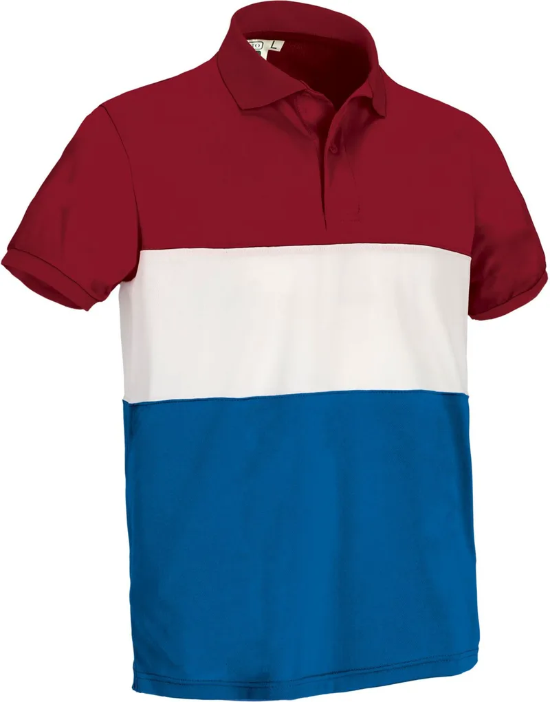 Κοντομάνικο Polo Shirt VARSITY Valento POVAVARLB Lotto Red-White-Royal Blue