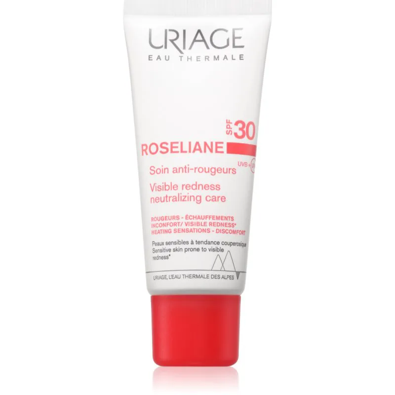 Uriage Roseliane Visible Redness-Neutralizing Care SPF30 ελαφριά καταπραϋντική κρέμα κατά της ερυθρότητας της επιδερμίδας SPF 30 40 ml