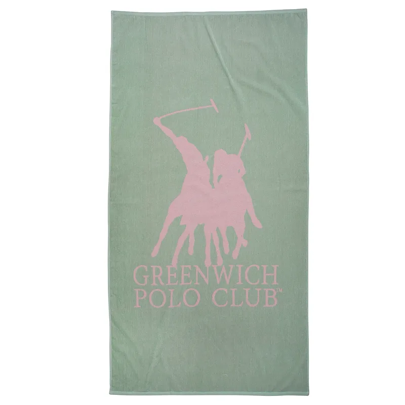Greenwich polo club πετσετα θαλασσησ 90χ170 3850 μεντα, ροζ